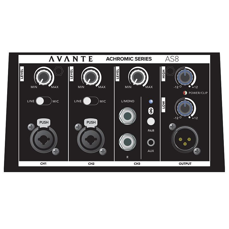 Avante AS8 Column Array Powered Speaker System (800W)
