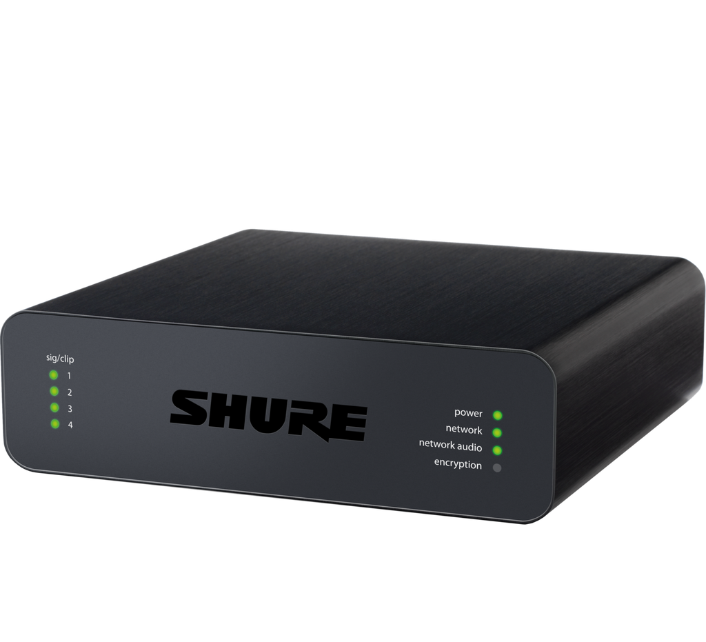Shure ANI4IN Dante Audio Network Interface 4x Block