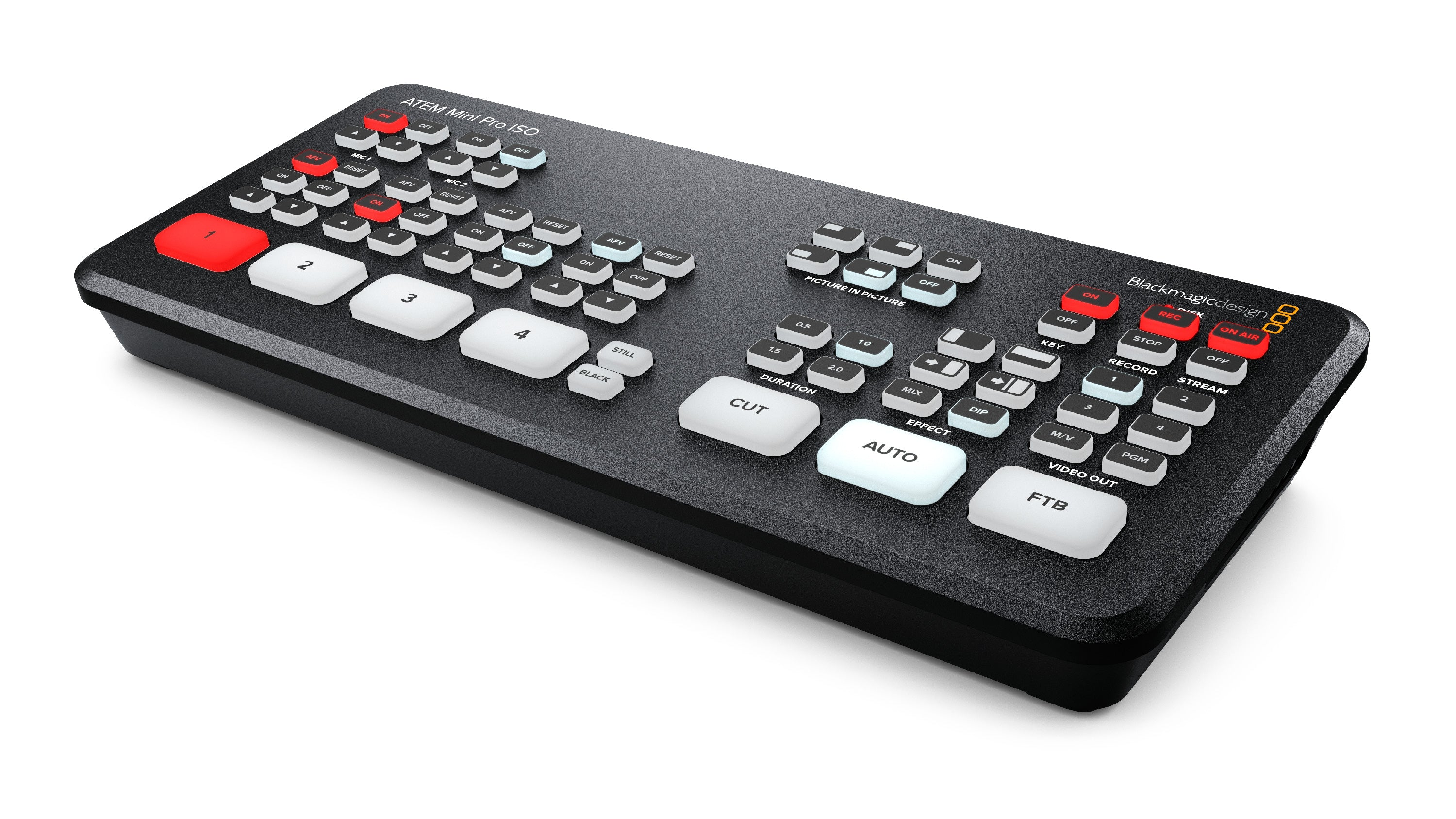 Blackmagic Design ATEM Mini Pro ISO Switcher, Streamer Multi Recorder