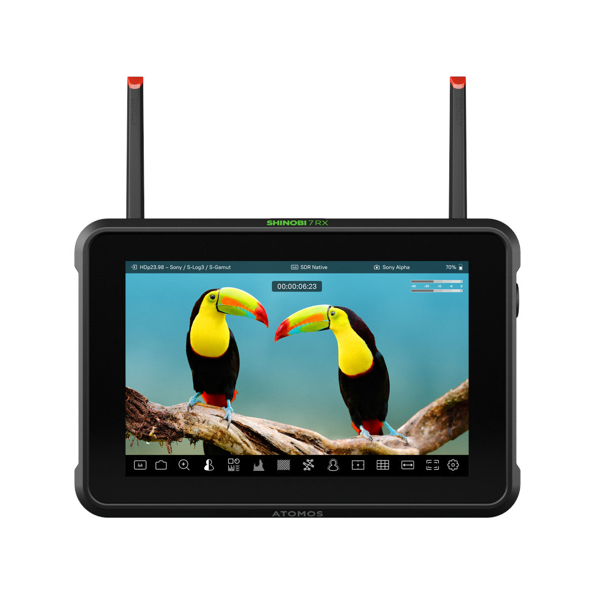 Atomos Shinobi 7 RX 7in Monitor & Receiver w/ Camera Control