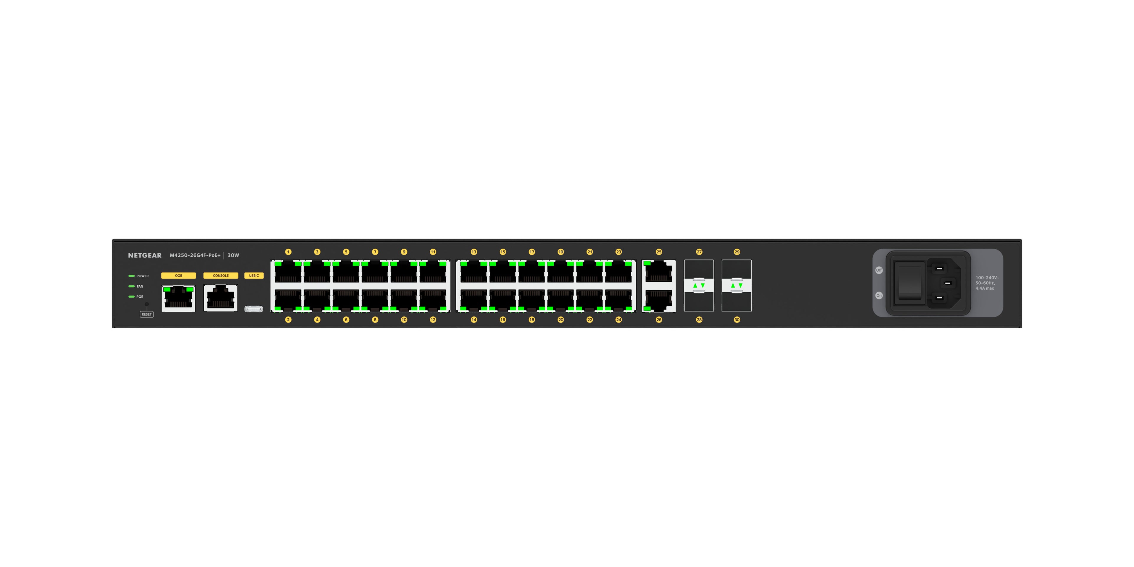 Netgear M4250-26G4F-POE+ 24x1G Managed Switch