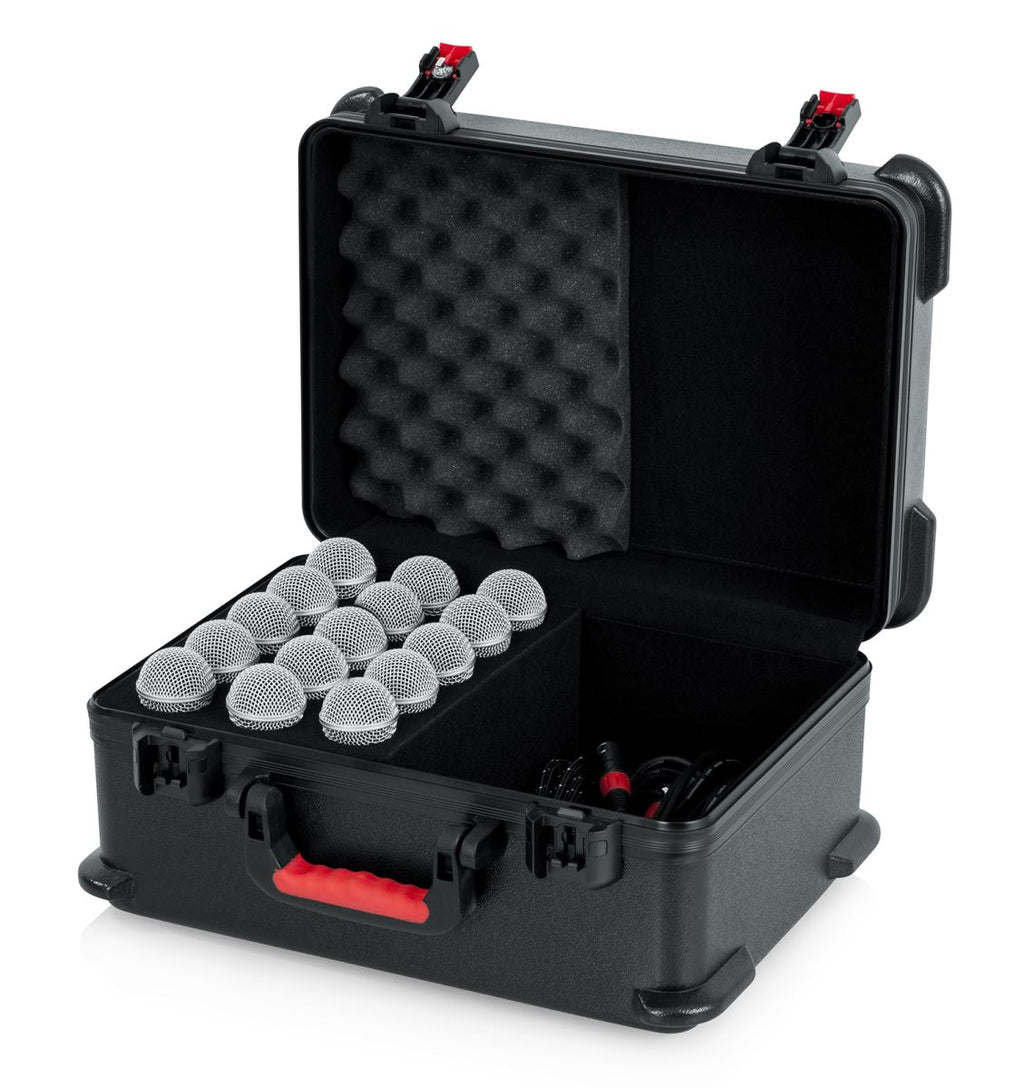 Gator GTSA-MIC15 Molded Case w/ Drops for 15 Mics