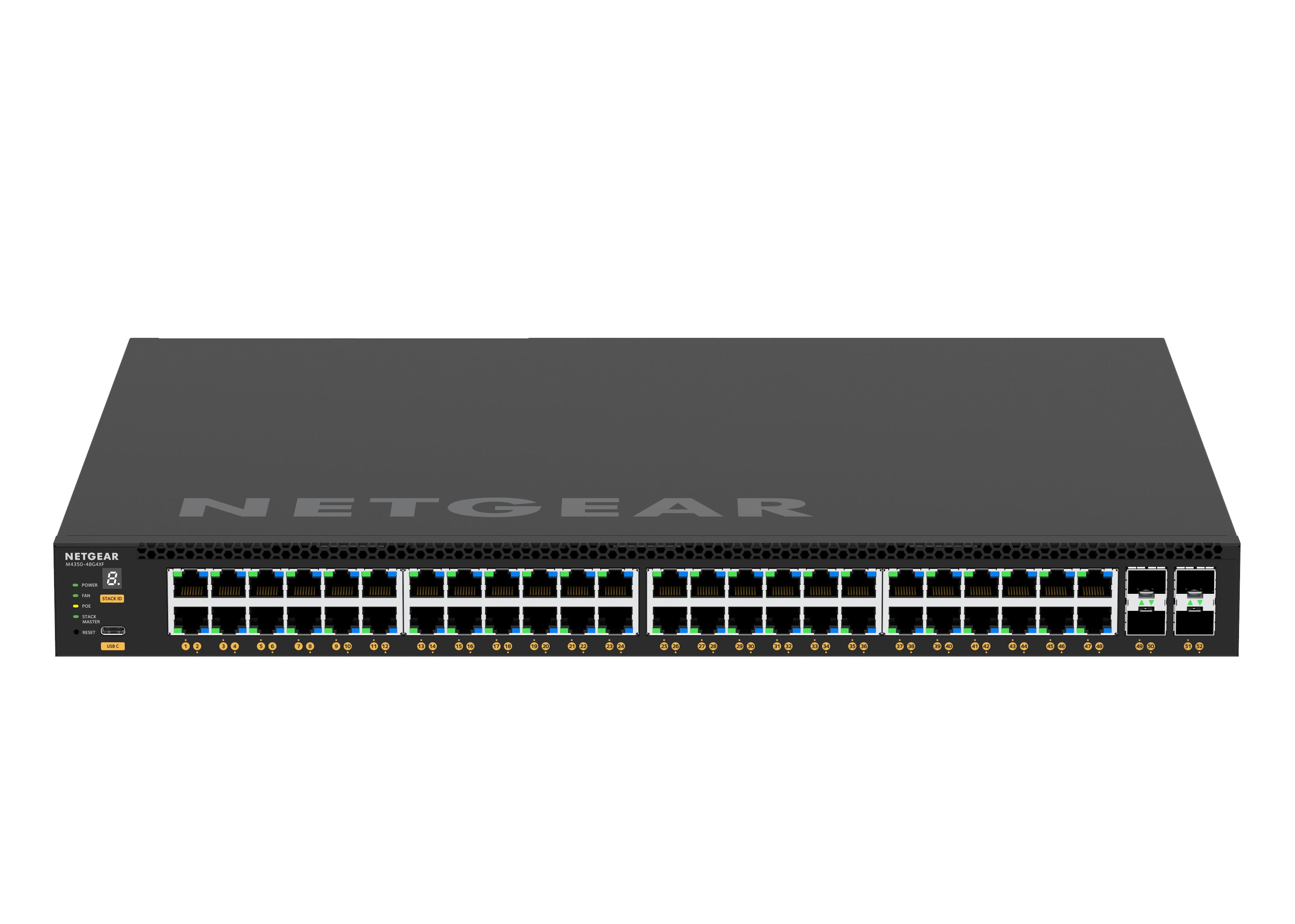 Netgear GSM4352 52 Port 1Gb PoE+ Managed AV Switch w/SFP+