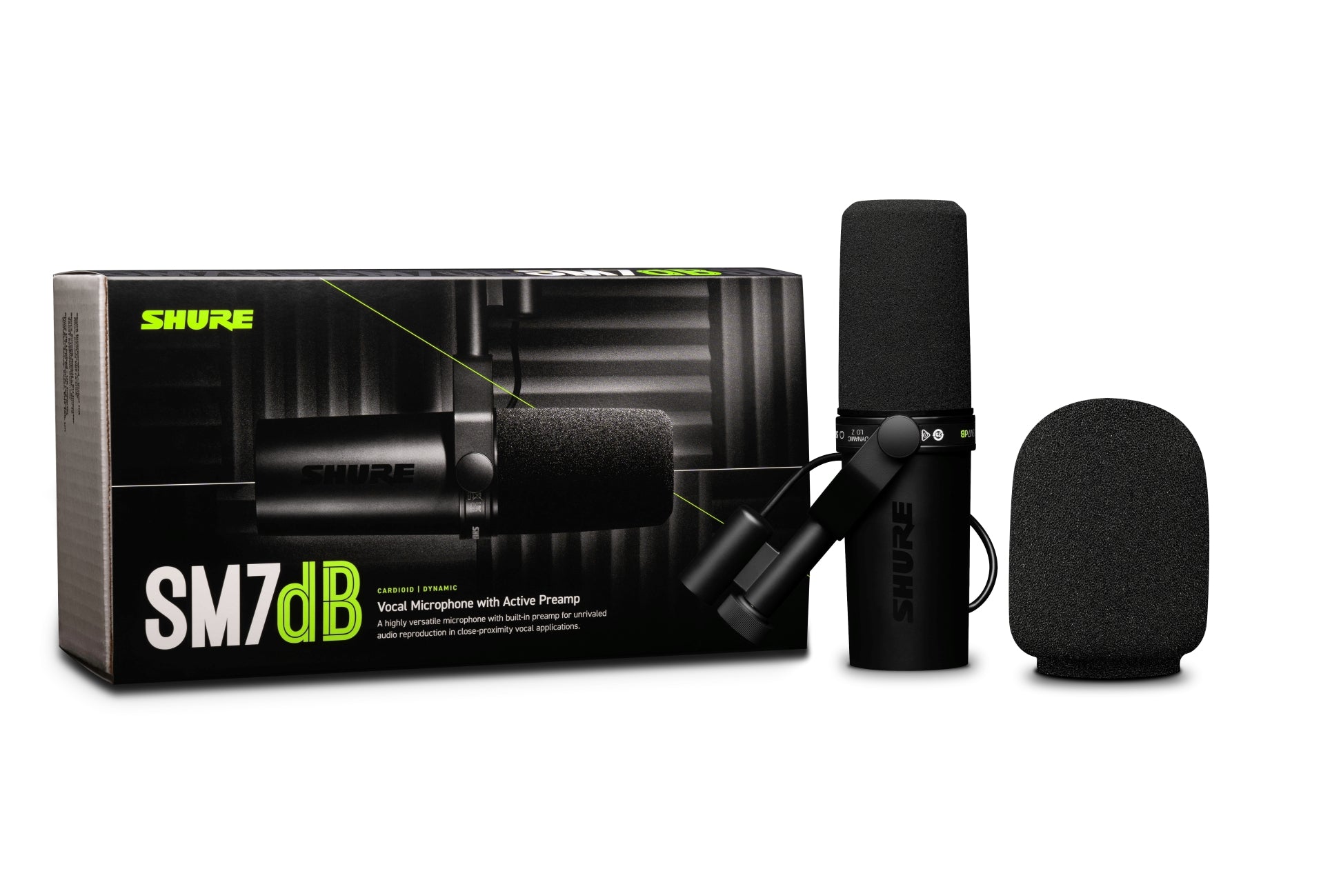Shure SM7dB Dynamic Microphone w/ Preamp