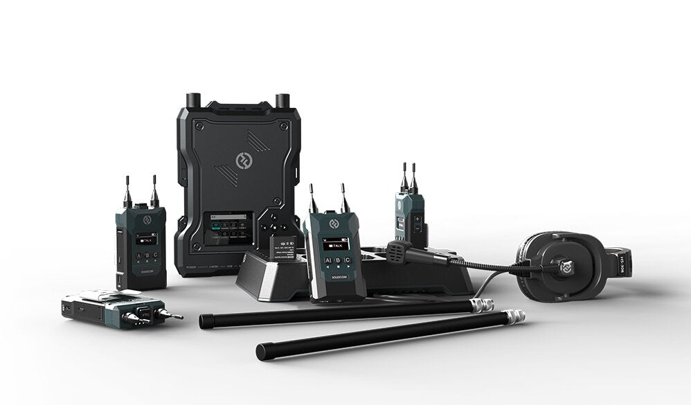 Hollyland SOLIDCOM M1 Full-duplex Wireless Intercom Solution (4 Beltpacks)