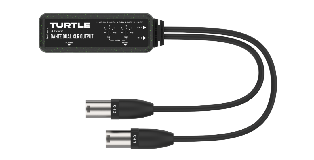 Turtle AV 2 Chan Dante to XLR Output Adaptor
