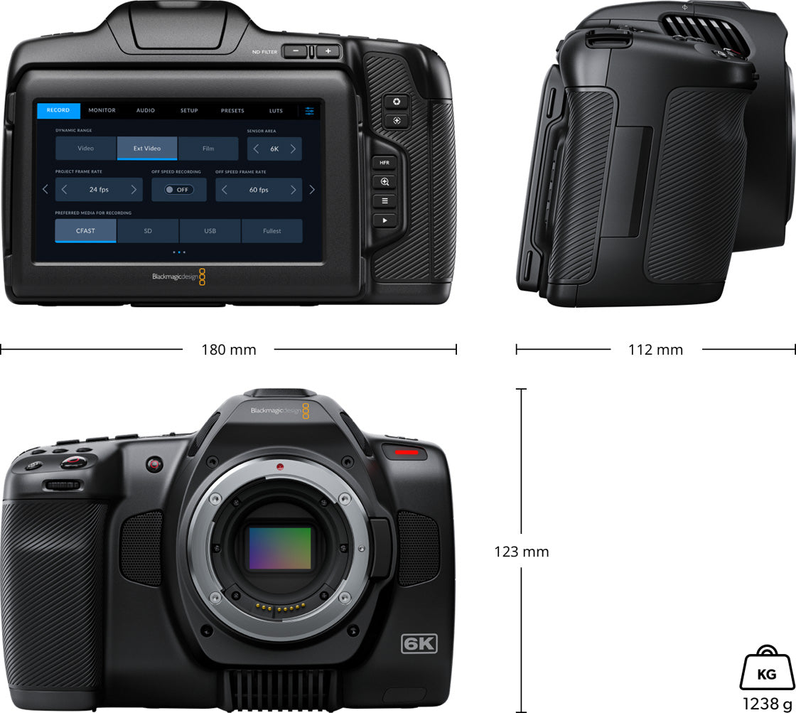 Blackmagic Design Pocket Cinema Camera 6K Pro