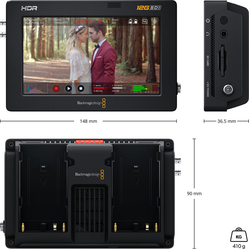 Blackmagic Design Video Assist 12G HDR Monitor / Recorder - 5in