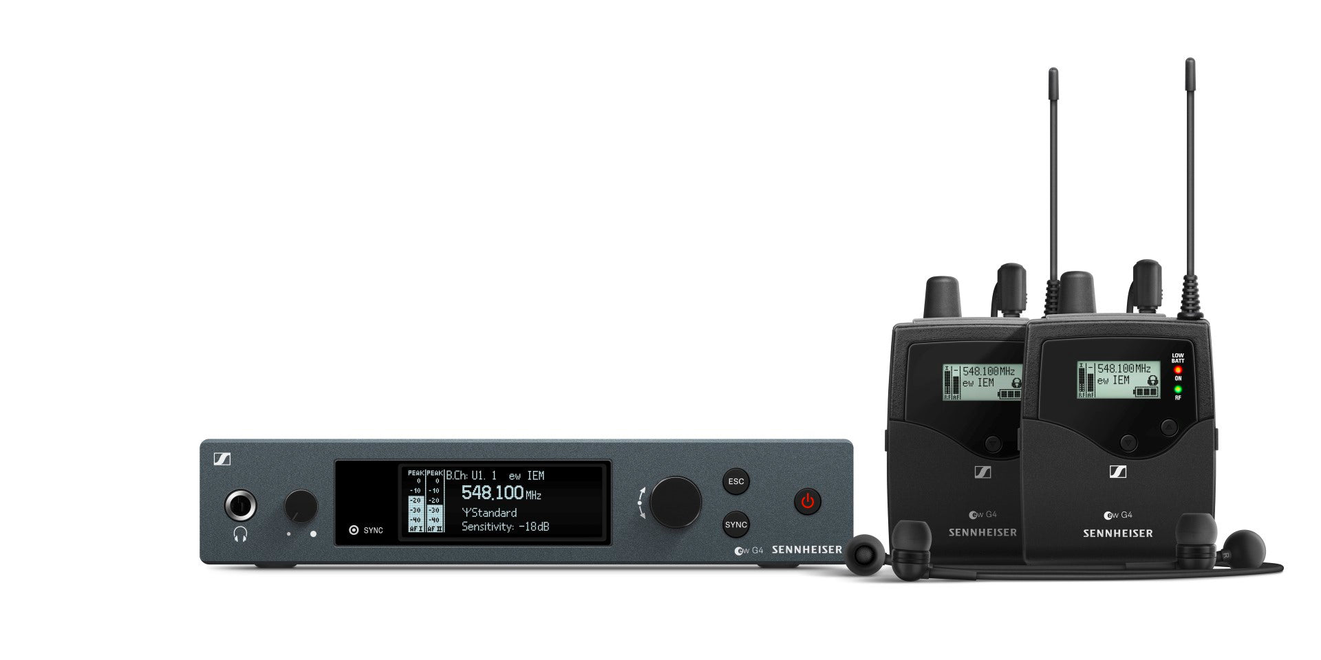 Sennheiser ew IEM G4 TWIN Dual Wireless Monitor Set (Freq: A)