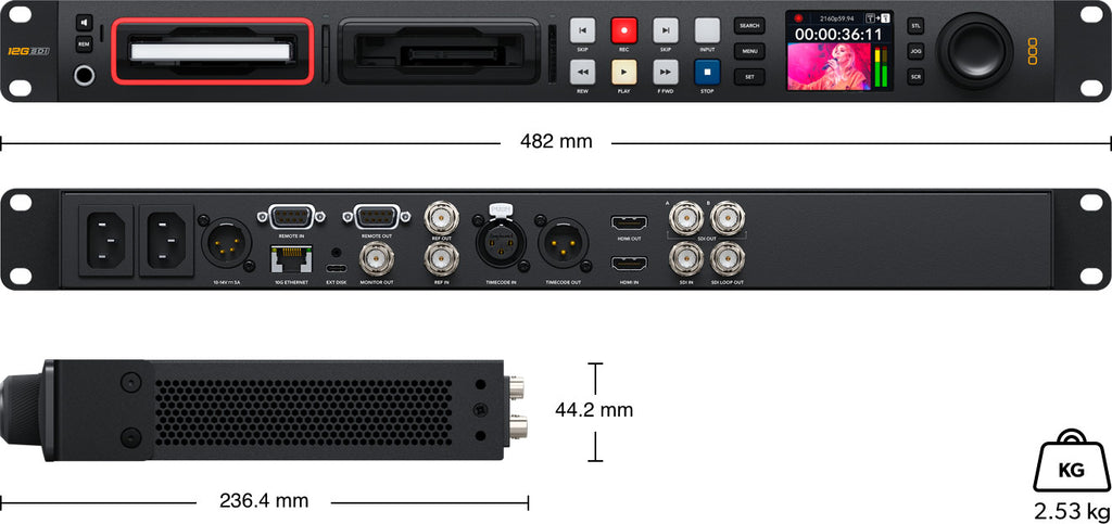 Blackmagic Design HyperDeck Studio 4K Pro - 12G Recorder