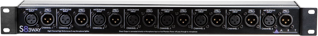 ART S8-3Way 8-Channel 3-Way Mic Splitter