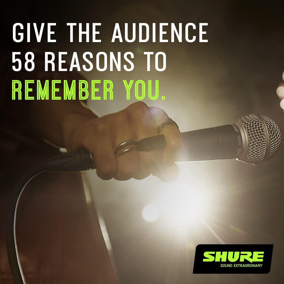 Shure SM58 Cardioid Dynamic Vocal Microphone